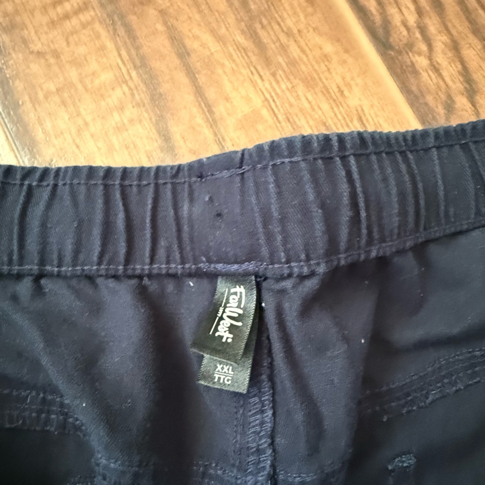 $40 NWT Retail FarWest Navy Straight Leg Pants XXL Drawstring Casual Lounge - Picture 8 of 10